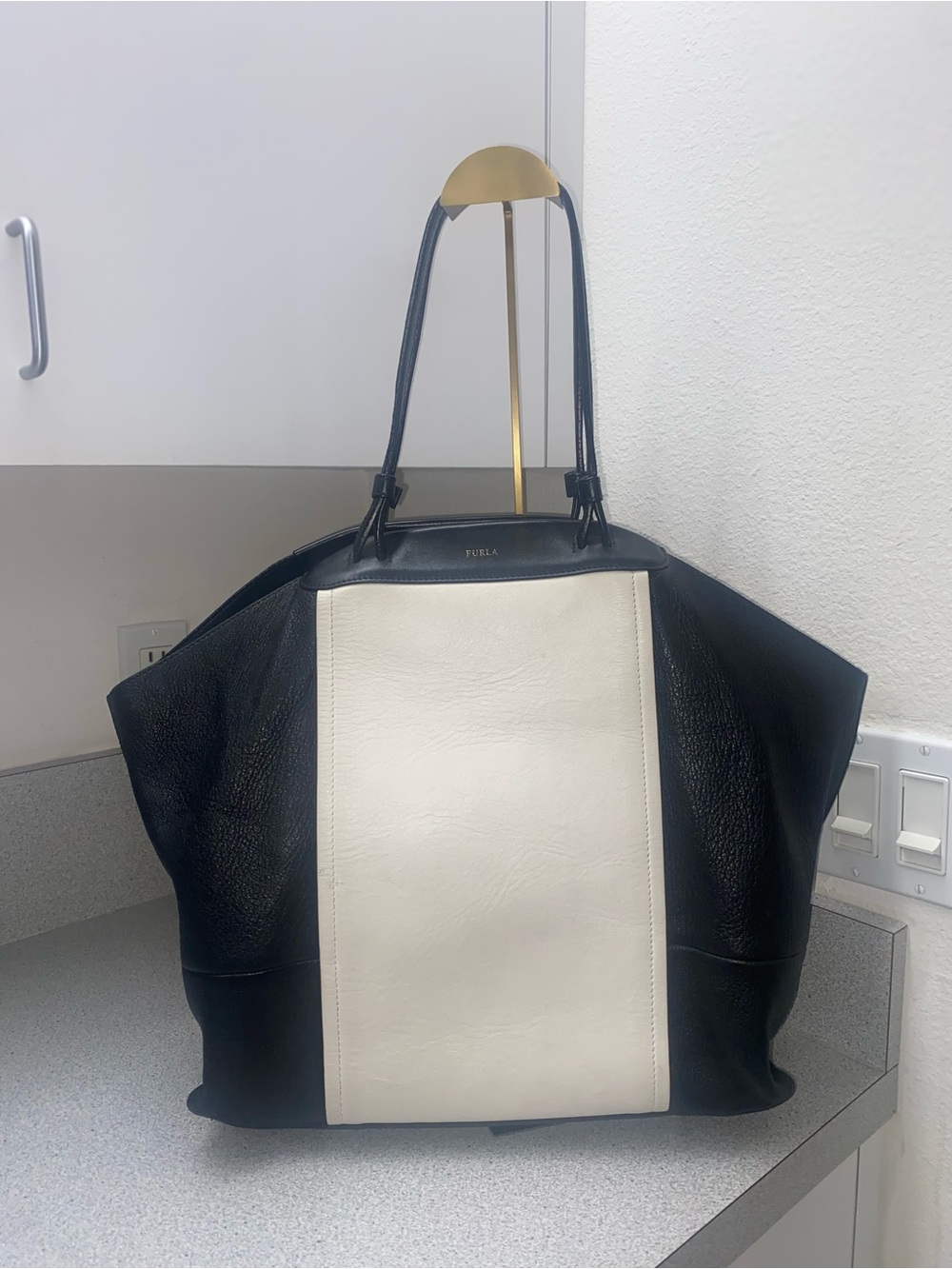 Furla Saks Fifth Avenue Leather Shoulder Tote Bag